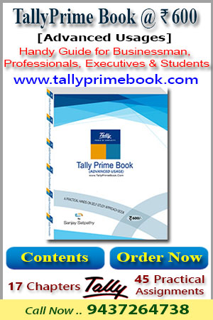 Get.. TallyPrime Book (Advanced Usage) @ Rs. 600