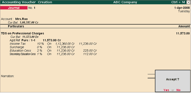 Calculate Service Tax on total transaction amount including TDS