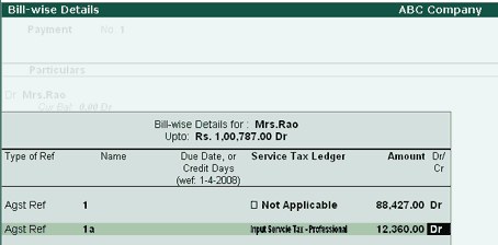 Calculate Service Tax on total transaction amount including TDS