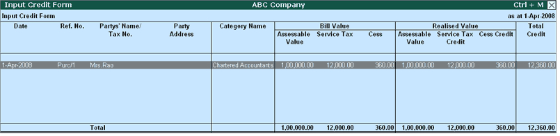 service tax in tally erp 9