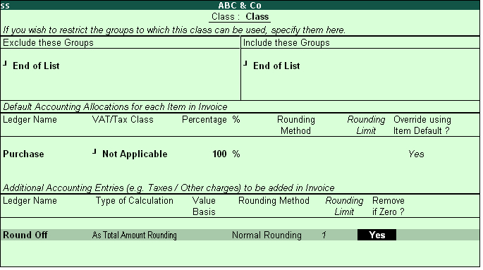 Round Off Amount? @ Tally.ERP9