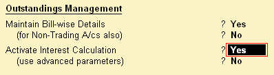 Activating Interest Calculation @ Tally.ERP9