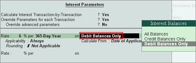 Calculation - All Balances, Debit & Credit @ Tally.ERP9