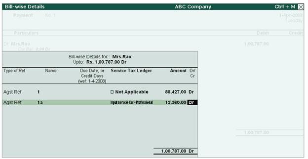 Service Tax on total Transaction Amount including TDS in Tally.ERP 9