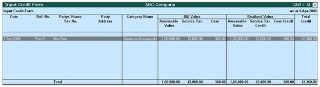Service Tax on total Transaction Amount including TDS in Tally.ERP 9