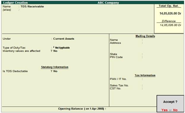 FAQ on TDS in Tally.ERP9