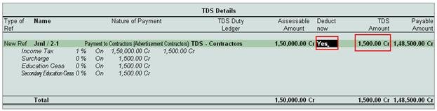 Record Expenses and Deduct TDS in Tally.ERP 9