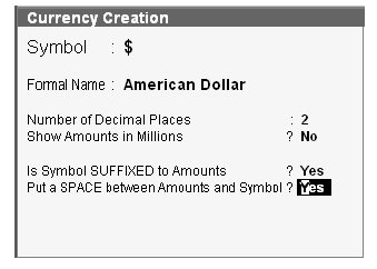 F1 : Accounting Features [Currency Creation and Outstanding Management ]  in Tally.ERP9