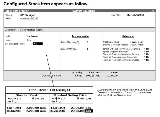Advanced Inventory in Tally.ERP9