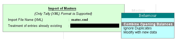 Importing Master Data @ Tally.ERP9 ...