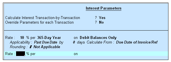 Interest Calculations @ Tally.ERP 9