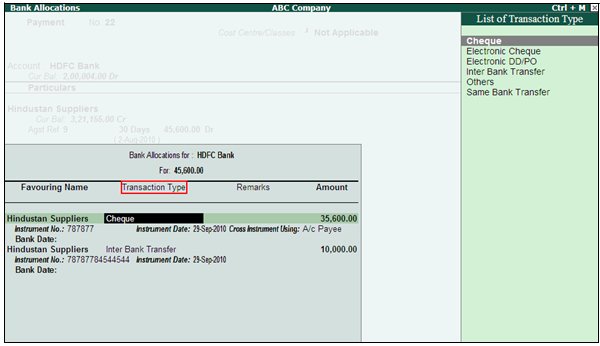 Migrating Banking Vouchers for Existing Data in Tally.ERP9