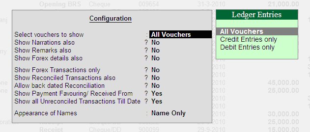 Configuring Bank Reconciliation in Tally.ERP9