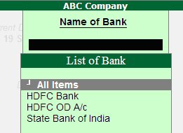 Deposit Slip-Banking @ Tally.ERP9